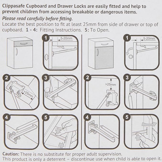 Clippasafe Cupboard Locks