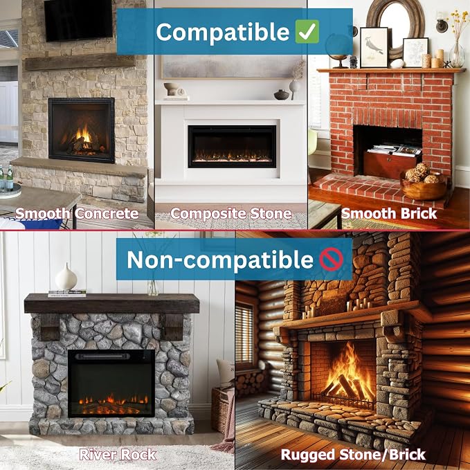 Cardinal Gates KEPK Large Hearth Pad Kit - Fireplace Baby Proofing - Adhesive Backed Fireplace Bumpers for Babies - 12.5 Feet of Padding with 3 Straight Pieces & 2 Corners - Made in The USA - Black
