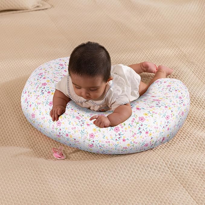 x-vesolje Baby Nursing Pillow for Breastfeeding, Adjustable Breastfeeding Pillow for Bottle Feeding, Nursing Support Pillow for Mom and Baby Healthier Nursing, Removable Cover- Blooming Daisy
