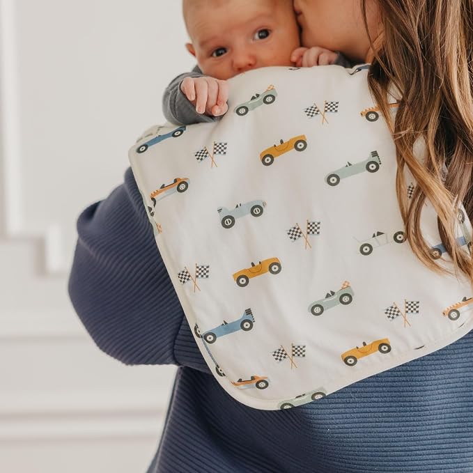 Copper Pearl, Speedster Burp Cloth Set