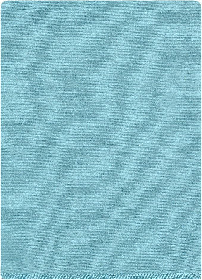 Hudson Baby Unisex Baby Flannel Burp Cloth 12pk, Soft Teal Dino, One Size