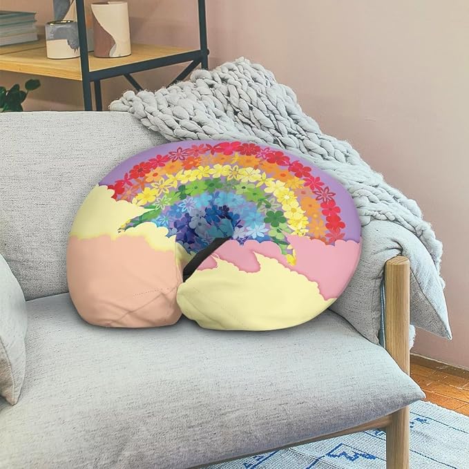 Rainbow 1 Nursing Pillow Cover Breast Feeding Pillow Covers 1 Pack for Breastfeeding Pillow Soft and Cozy Fits Snug On Infant Breastfeeding Pillow Slipcover Cover Only