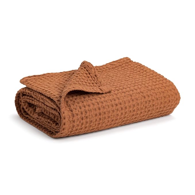 Simka Rose Waffle Baby Blanket Cotton Soft Breathable Swaddle Blanket for Nursery, Stroller & Crib Blanket - Baby Receiving Blankets for Boys & Girls Gender Neutral Toddler Blanket