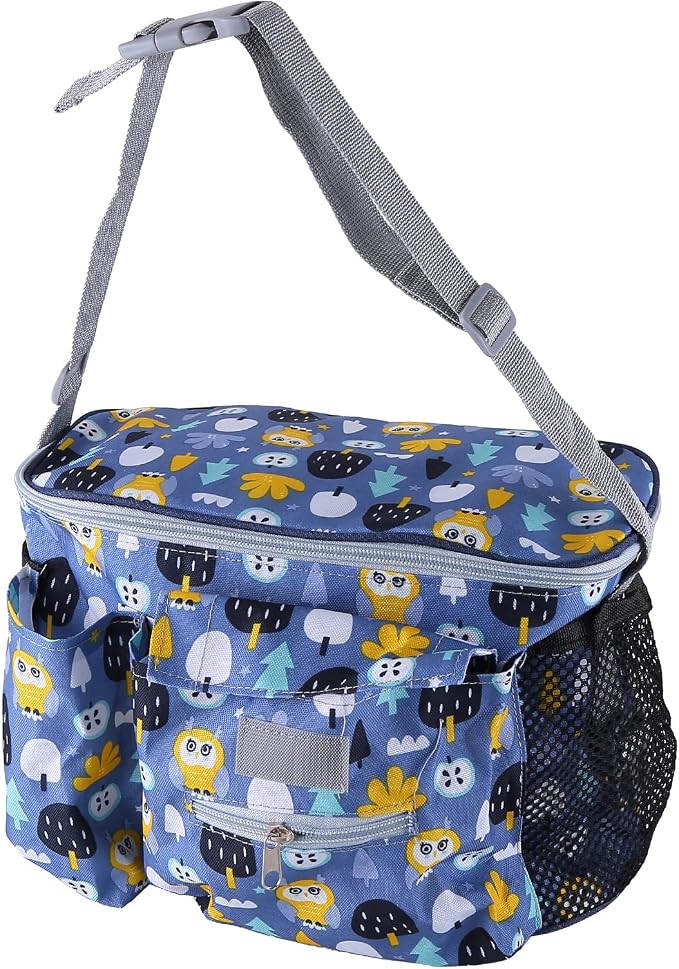 EUBUY Universal Stroller Organizer - Large Storage Bag with Cup Holders, Fits Most Strollers