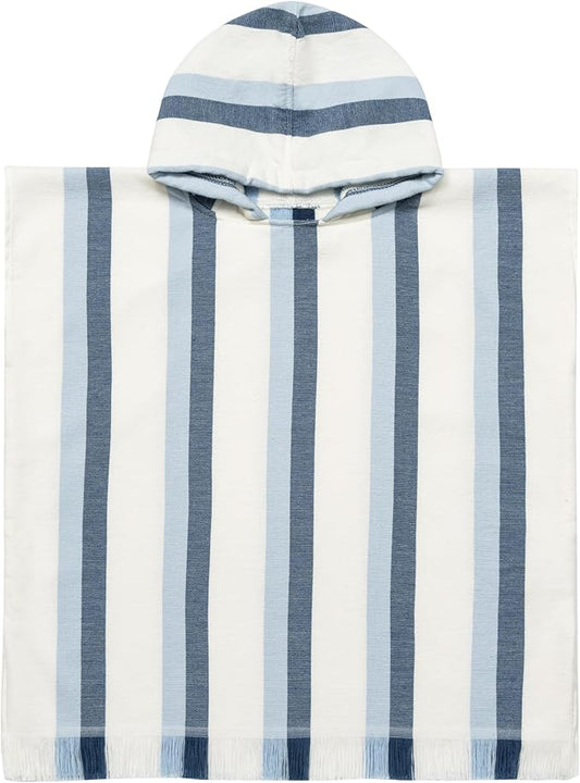 Nora?™s Nursery Hooded Baby Towels 50x50cm | Ultra Soft 350GSM Baby Hooded Towel for Boys & Girls | Absorbent, Quick Dry Hooded Bath Towel for Babies 0-3 Years | Premium Kids Hooded Bath Towel (Marine)