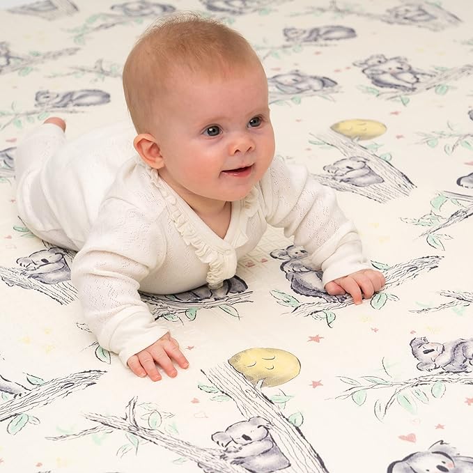 JumpOff Jo Foldable Foam Play Mat ??Large Waterproof Baby & Toddler Activity Floor Mat, Double-Sided 70 x 59 Inch Play Surface