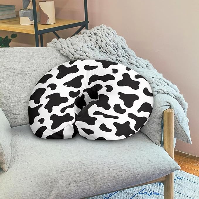 Cow Print Nursing Pillow Cases 1 Pack for Breastfeeding Pillow Nursing Covers Pillow Slipcover Pillowcase Soft Fabric Fits Snug On Infant Feeding Cushion Cover Pillow Not Included