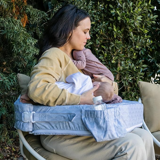 My Brest Friend Twin Nursing Pillow Cover - Slipcovers for Baby - Adjustable Fit, Easy Care, Durable - Original Nursing Pillow Not Included, Horizon