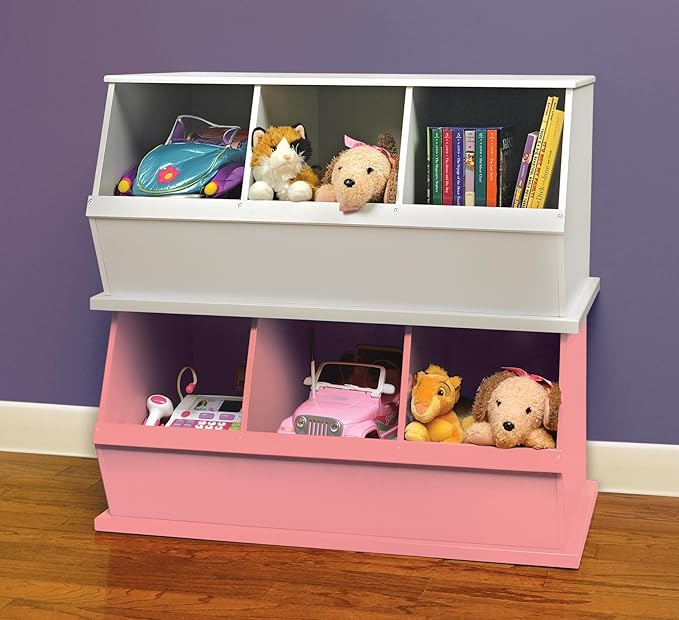 Badger Basket Three-Cubby Storage Unit ??Versatile Organizer for Kids' Toys, Books, and Clothes ??Durable and Stylish Design