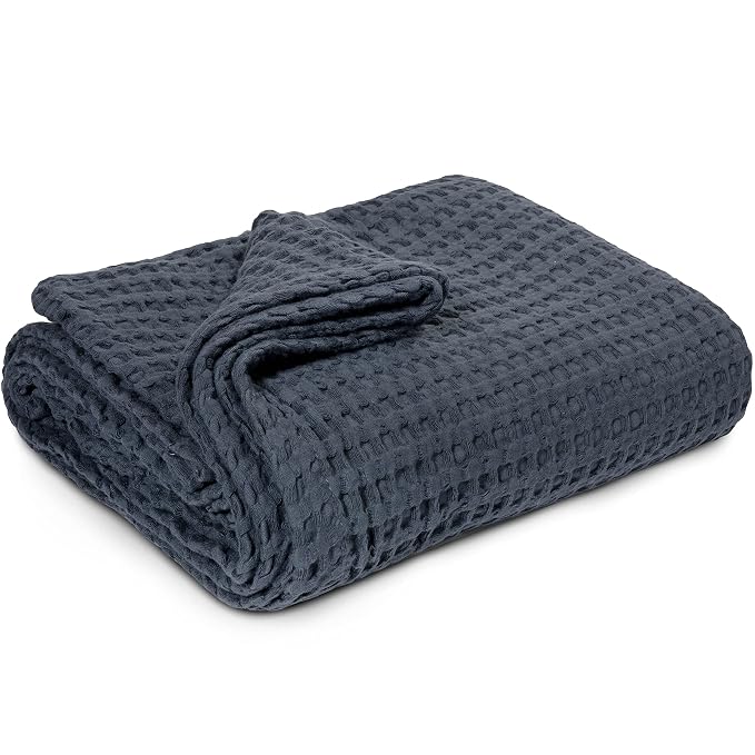 Simka Rose Waffle Baby Blanket Cotton Soft Breathable Swaddle Blanket for Nursery, Stroller & Crib Blanket - Receiving Blankets for Boys & Girls Gender Neutral Toddler Blanket