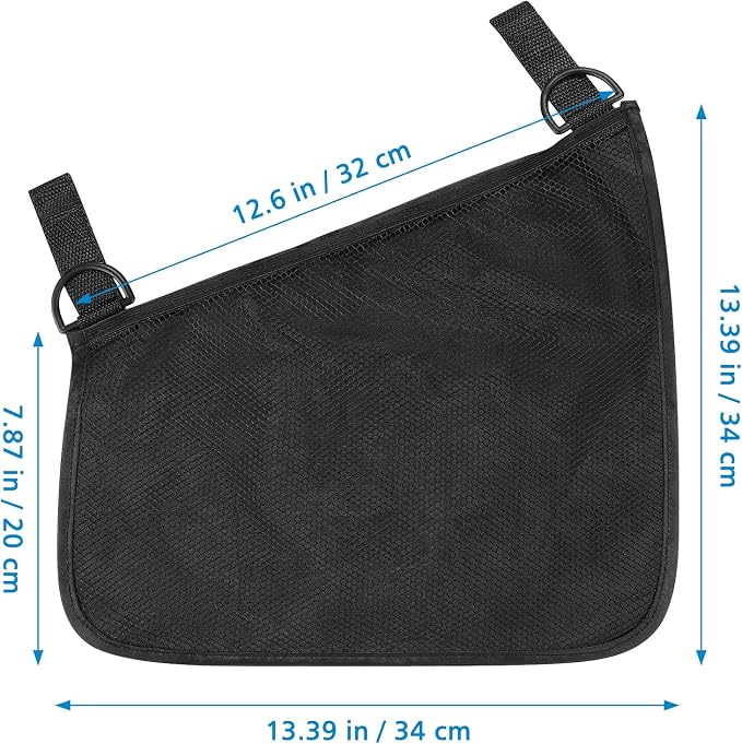 Accmor Universal Stroller Organizer, Side Sling Stroller Organizer, Mesh Cargo Net Stroller Storage Caddy Accessories, Stroller Bag Accessories Fits for Uppababy, Nuna, Baby Jogger, Doona Strollers