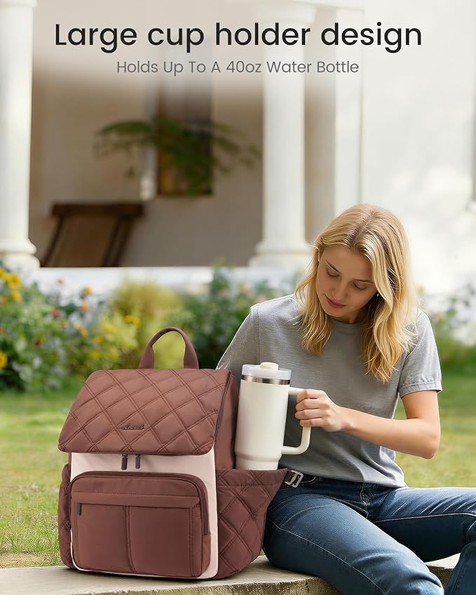 LOVEVOOK Diaper Bag Backpack With Pocket For Large Capacity Cup,Multi-Function Baby Travel Bag For Mom Dad,Waterproof Baby Bag for Boys Girls with Changing Pad,Insulated Bag,Stroller Straps,Blue