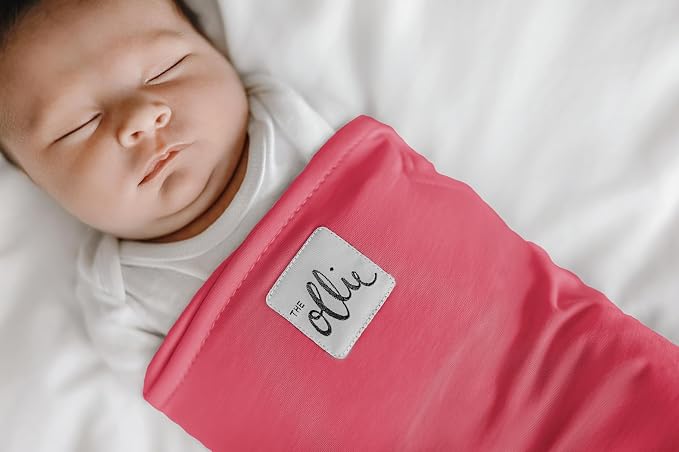 The Ollie Swaddle – Adjustable Baby Swaddle for Newborns | Pediatrician-Approved for Safe Sleep | Easy Closure | Arms-Out | Lightweight, Machine-Washable | Easy Diaper Access