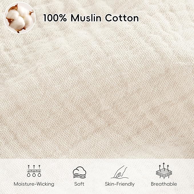 david's kids Muslin Cotton Baby Sleep Sack 6-12 Months, 2 Pack 100% Cotton Sleeping Bag for Summer, TOG 0.5 Baby Wearable Blankets with 2-Way Zipper, Soft Sleep Sacks for Newborn Infant, Animal