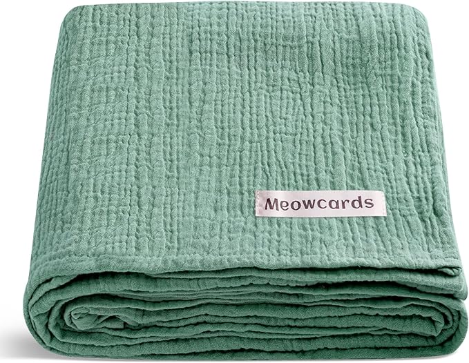 Crib Sheets for Boys Girl & Muslin Swaddle Blanket Set