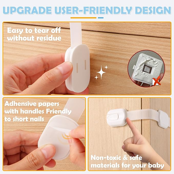 Baby Proofing Kit (58 Pack) + Multi-use Strap Locks (10 Pack)
