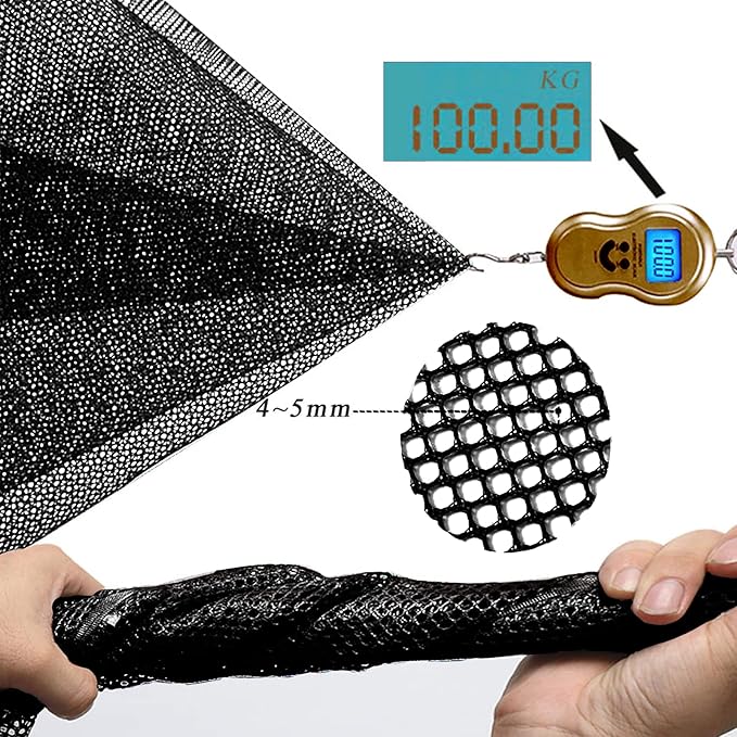 Stair Netting Child Safety Net, Baby Gate for Stairs with No Drilling, Stairway Net, 16.4 ft L x 2.56 ft H, Banister Guard, Balcony Banister Stair Net for Child, Small pet,Toy- Indoor & Outdoor(Black)