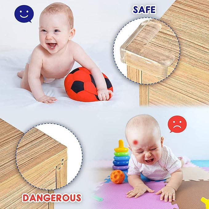 32 Pack Corner Protector Baby, Table Corner Protectors for Baby Corner Protector Guards Clear Corner Protectors for Furniture Corner Protectors Corner Guards Baby Proof Corner Covers Baby Safety