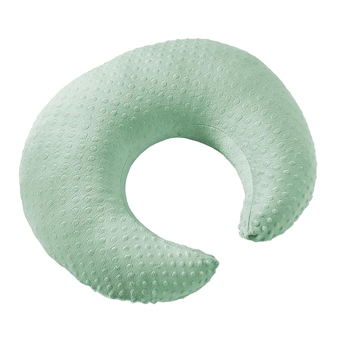 Nursing Pillow with Nursing Pillow Cover for Breastfeeding Moms, Extra Large Ultra-Soft Breastfeeding Pillows for Infant Newborn Baby Boy Girl (Green)