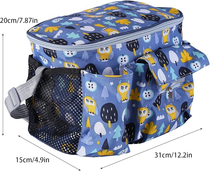 EUBUY Universal Stroller Organizer - Large Storage Bag with Cup Holders, Fits Most Strollers