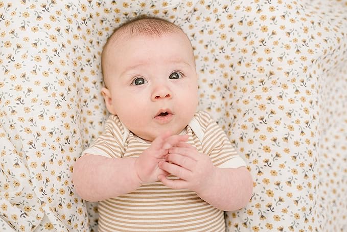 Lulujo Baby Swaddle Blankets | Unisex Softest Breathable Cotton Muslin Swaddle Blanket Set | Neutral Receiving Blanket for Girls & Boys | 40in x 40in | Vintage Floral & Dragonfly | 2-Count