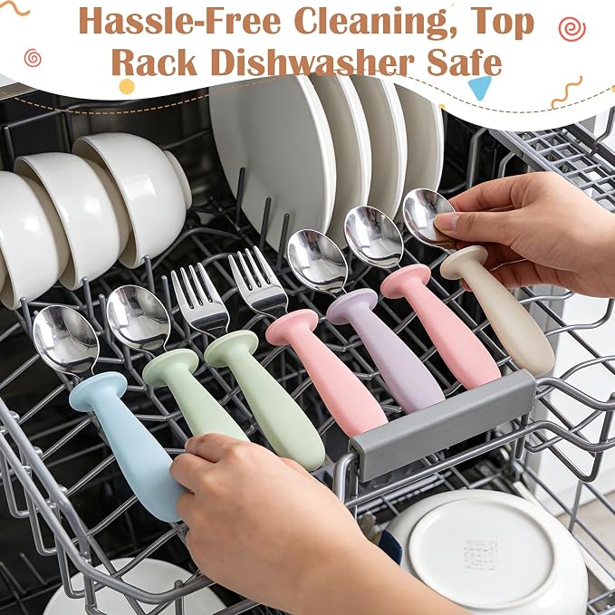 Personalized Stainless Steel Baby Plates with Suction, Custom Name & Icon Toddler Silverware Set 4-Pc Set for Baby Led Weaning,Ideal for Showers & Birthdays,Dishwasher Safe (Gray, Beige)