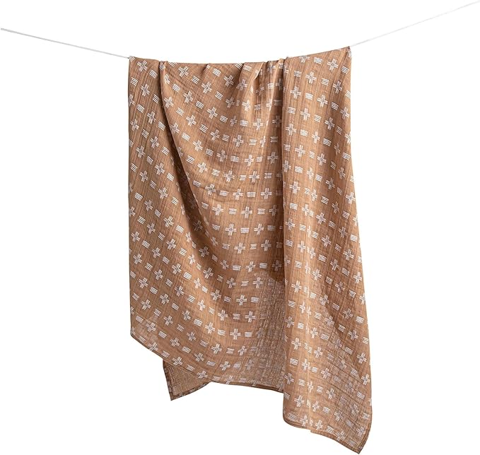 Crane Baby 100% Cotton Muslin Swaddle Blankets, Ezra Woodland Animal, Baby Swaddle Blanket, Set of 2, 47" x 47", Swaddles for Newborns, Baby Muslin Swaddle Blanket, Swaddle Blankets for Boys & Girls