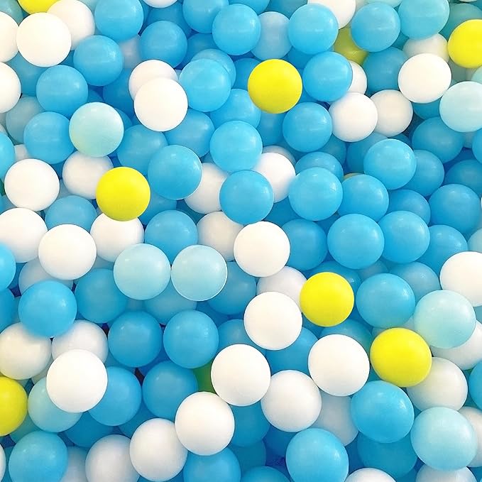 200/500/1000/2000 Count Soft Plastic Ball Pits Balls Colorful Play Pits Balls for Pet Dogs Ball Pits 2.2" Large Phthalate Free Bpa Free Balls for Toddlers 1-3 Baby Kids
