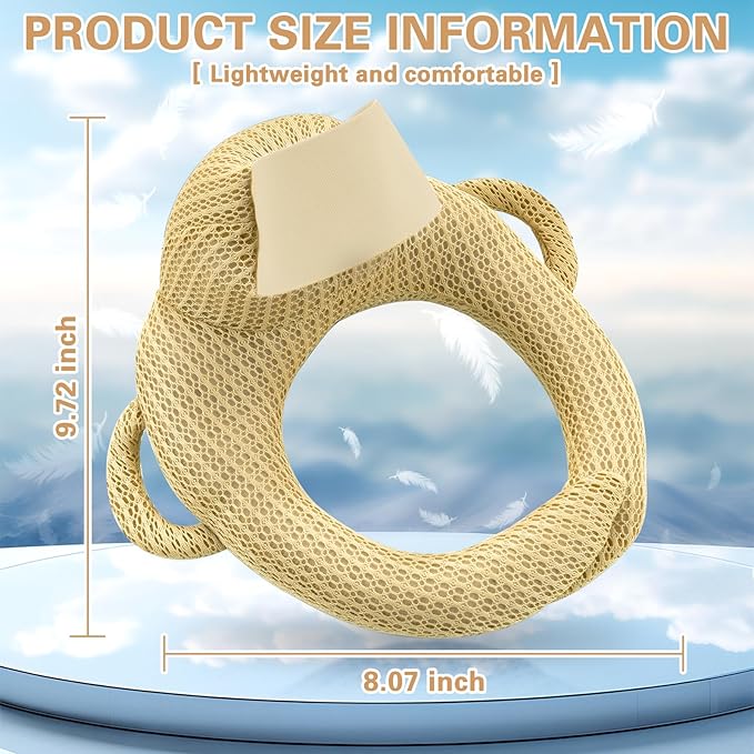 kornsurte Baby Feeding Pillow, Ergonomic Feeding Aid for Bottle Feeding (Beige)