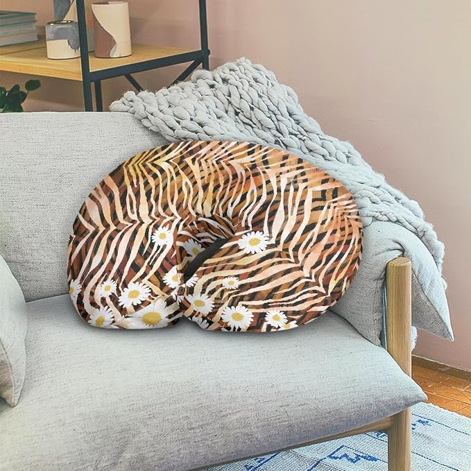 Nursing Pillow Cover for Breastfeeding Pillow Leopard Stripe Daisy Nursing Pillow Slipcovers Breastfeeding Pillow Cover Boys Girls, Perfect Newborn Choice for Mom or Baby