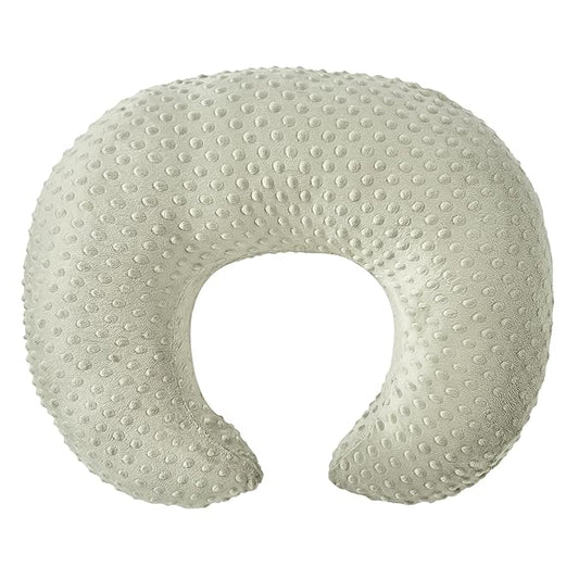 ESEN Plus Size Nursing Pillow and Body Positioner for Breast Feeding and Bottle Feeding, Ultra Soft Baby Breastfeeding Pillows with Removable Nursing Pillow Cover for Mom and Baby (Brown)