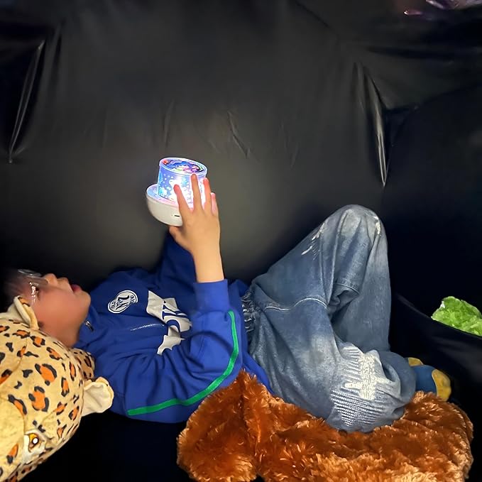 Sensory Tent for Kids with Autism - CPC Certification Sensory Calm Corner Helps ADHD, SPD Children Relax, Reduce Anxiety - Portable Pop-up Blackout Hideout Play Tent Toys Add Windows