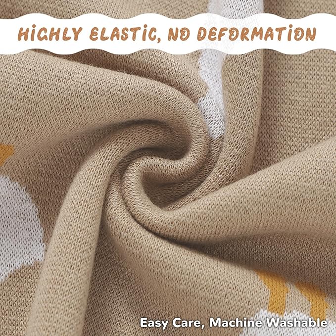 Receiving Baby Blanket,100% Luxury Cotton Knit Baby Blanket,Lightweight Cozy Neutral Swaddling Blanket for Newborns,Boys & Girls,Infant and Toddler