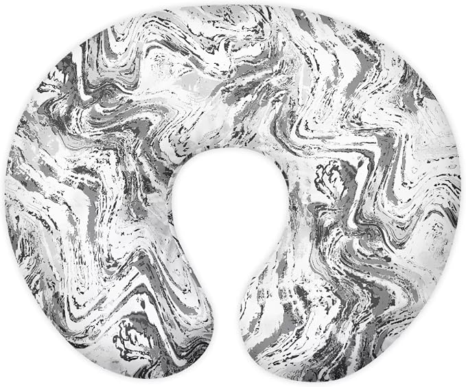 Marble Bottlefeeding Pillow Detachable Newborn Original Breastfeeding Slipcover Case and Positioner Breathable Head Support Protector Cushion Essential with Hidden Zipper Easy Care