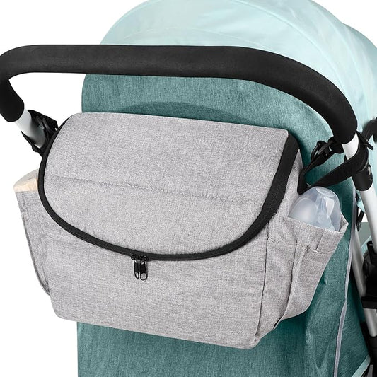 Accmor Universal Stroller Organizer - Large Capacity Stroller Bag with Shoulder Strap - Accessories for Uppababy, Nuna, Doona, Britax