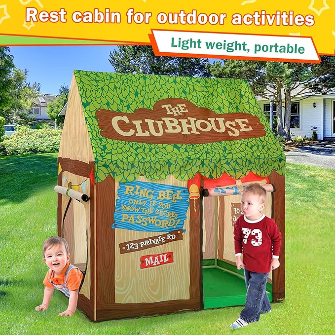 Kids Play Tent Indoor for Toddlers: with Star Lights Playhouse - Boys Girls Christmas Birthaday Clubhouse Tent Toys