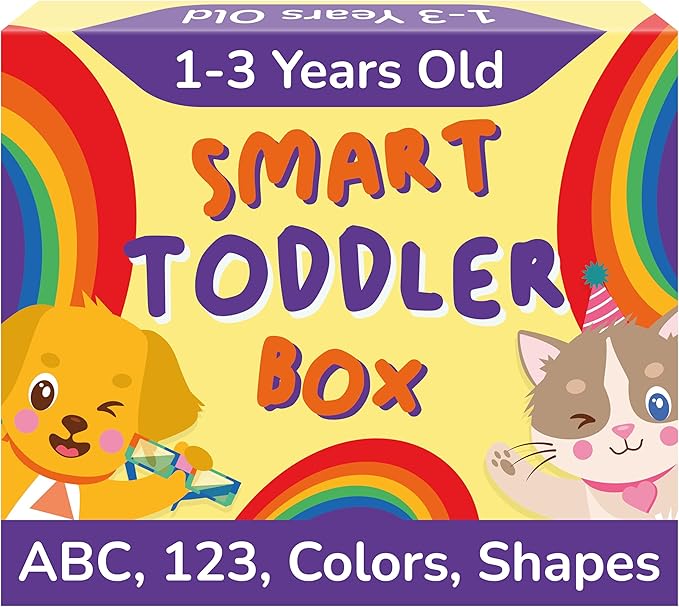 Preschool Montessori Learning Kit With Busy Book For Toddlers 1-3- Baby Flash Cards - Quiet Activity Books - Puzzles Ages 2-4 - Flashcards 3-5 Years - 1 Year Old Boy Gifts -1st Birthday Toys For Girls