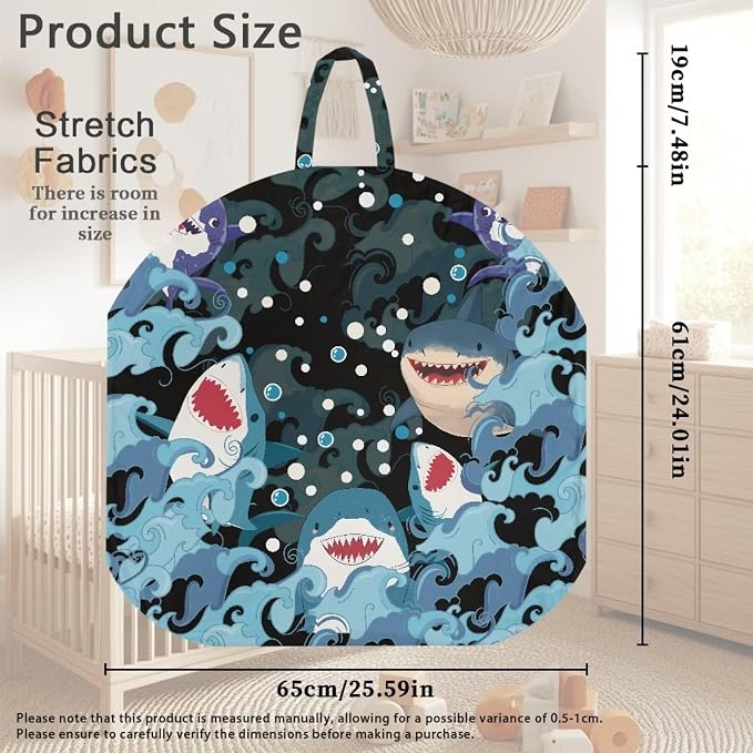 Shark Nursing Pillow Cover Neutral Breastfeeding Pillow Cover Fits 26in*24in Nursing Pillow for Baby Boy Girl Neutral Baby Nursing Pillow Cover Newborn Gift Choice for Mom