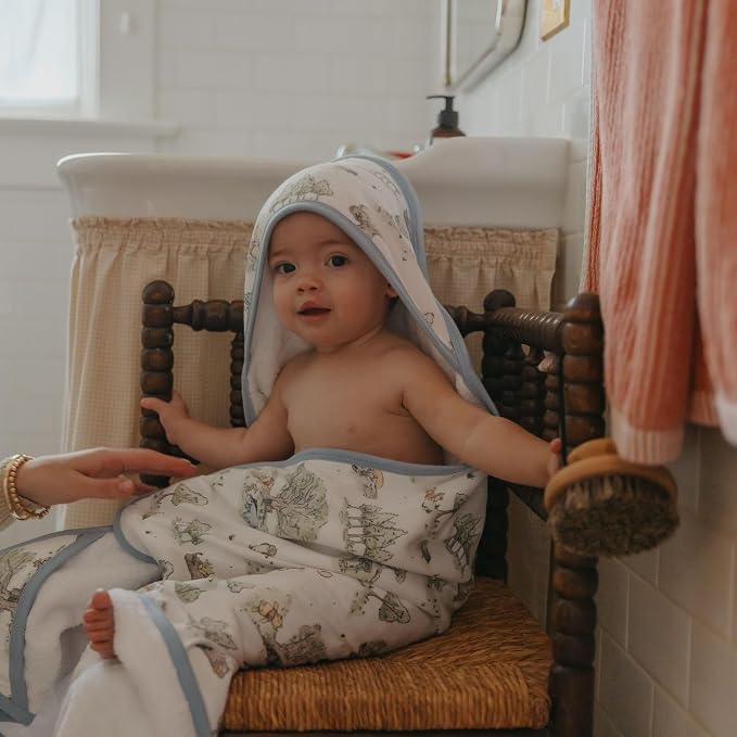 Copper Pearl Premium Knit Hooded Bath Towel Hundred Acre Wood