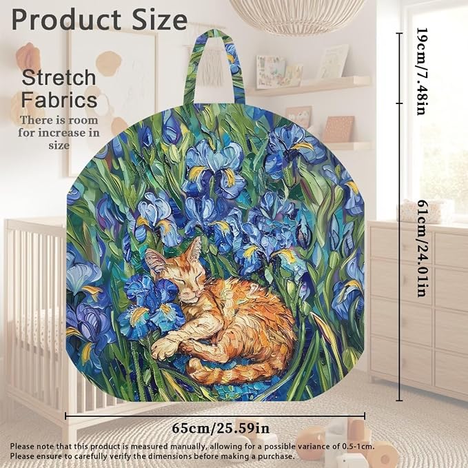 Iris Cat Nursing Pillow Cover for Breastfeeding Pillow Ultra Soft and Cozy Nursing Pillow Slipcovers Nice Newborn Gift Best Choice for Mom or Baby Pillow Cover 1 Pack