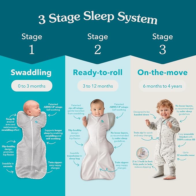 Love to Dream Swaddle, Baby Sleep Sack, Swaddle Up Self-Soothing Swaddles for Newborns, Get Longer Sleeps, Secure Fit Helps Calm Startle Reflex, Lite 0.2 TOG, You are My White, 8-13lbs.