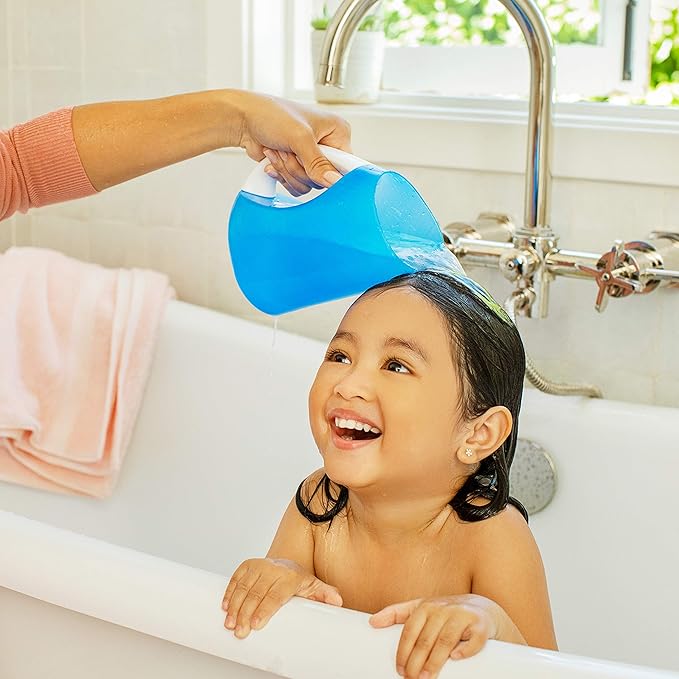 Munchkin® Bath Essentials Set with Bonus Wind-Up Swimming Penguin, 3 Piece, Grey