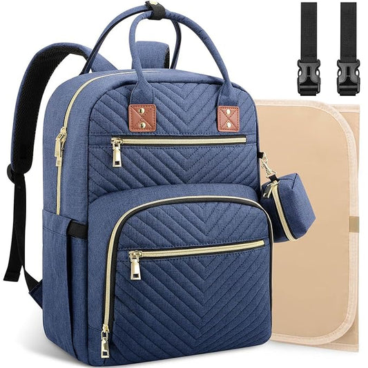 Tenot Baby Diaper Bag Backpack, Travel Diaper Bags for Baby Girl Boy Large Capacity Baby Bag Backpack for Women Peacock Blue
