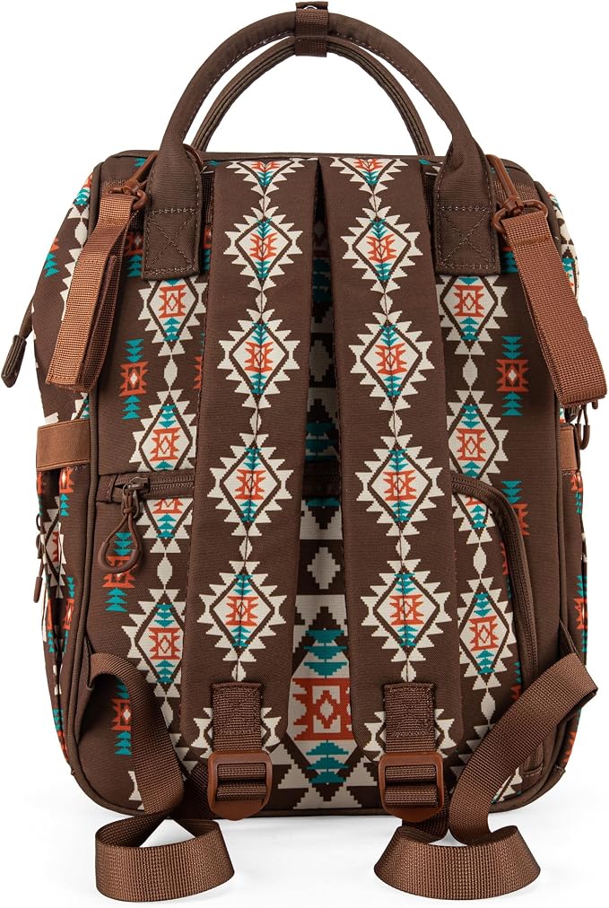 Wrangler Callie Diaper Bag Backpack with Stroller Straps Multifunction Baby Travel Bag WG2204-9110CF