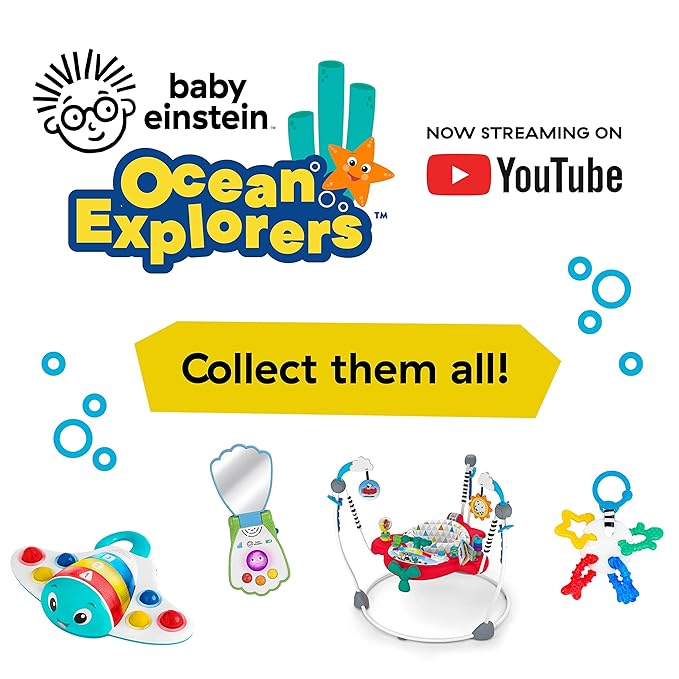 Baby Einstein Ocean Explorers Neptune?™s Cuddly Plush Composer Musical Discovery Toy, Ages 6 Months and up