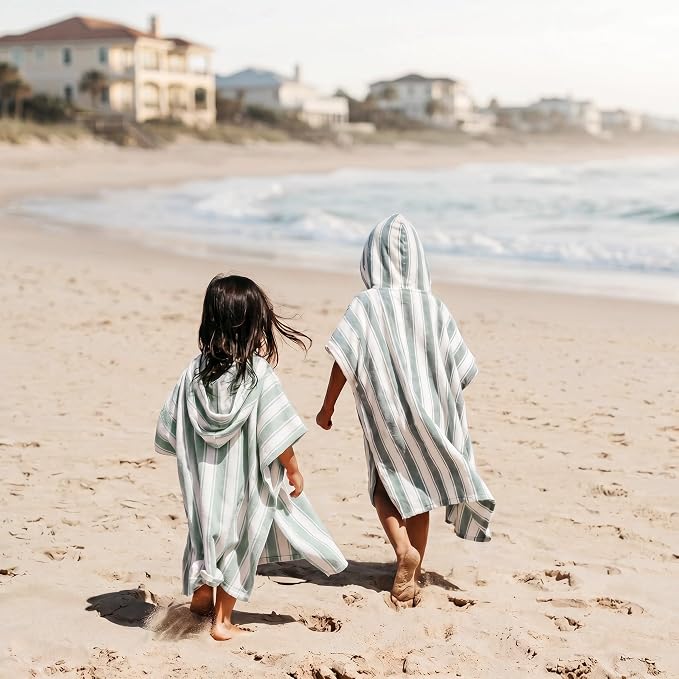 ZICOTO Stylish Hooded Beach Towel for Kids - Extra Soft and Fast Drying Poncho for Toddlers 0-3 Years is Made of Premium Cotton - Perfect Baby Cover Up for Beach Days or Pool and Bath Time Adventures