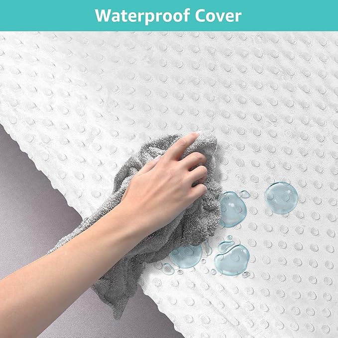 YENING Soft Baby Changing Pad for Dresser Diaper Changing Table Mattress with Cover for Babies and Toddlers Waterproof White