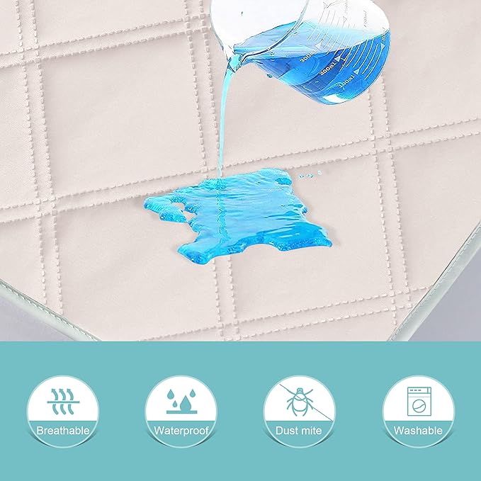 Sunny zzzZZ 6 Pack Baby Waterproof Changing Pad Liners - Quilted Thicker Ultra Soft Changing Table Cover Liners - Durable & Easy to Clean - Pink - 23" x 11"