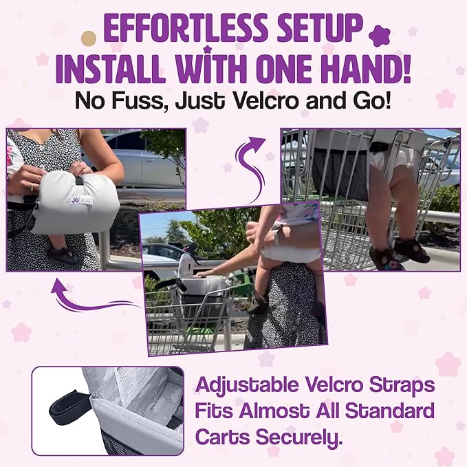 Shopping Cart Seat Cover for Baby, High Chair & Grocery Seat Protector, Padded Chair Covers for Restaurant Seats, Unisex Machine Washable Grocery Cart Liner & Swing Insert ??Grey Clouds