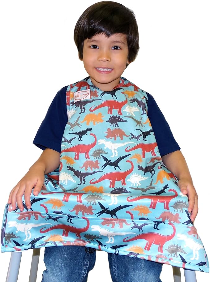 BIB-ON, Full-Coverage Bib and Apron Combination for Infant, Baby, Toddler Ages 0-4.